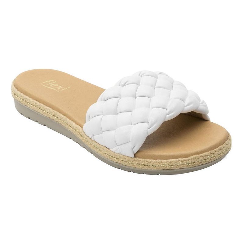 FLEXI - Sandalia mujer peonia 100216 blanco Flexi