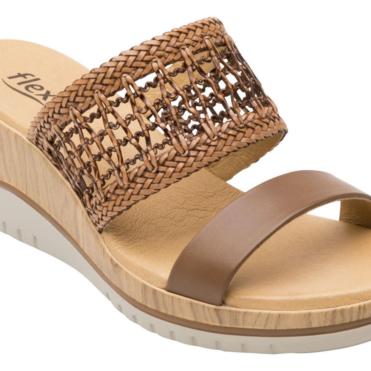 FLEXI - Sandalia Mujer Cuero Emily Cafe Flexi