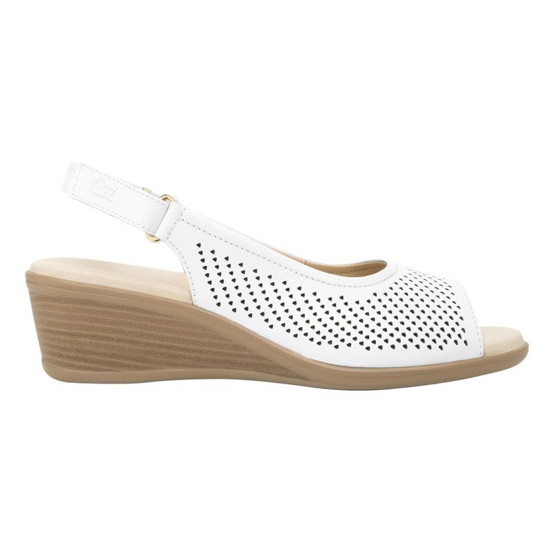 FLEXI - Sandalia Mujer Cuero Zura Blanco Flexi