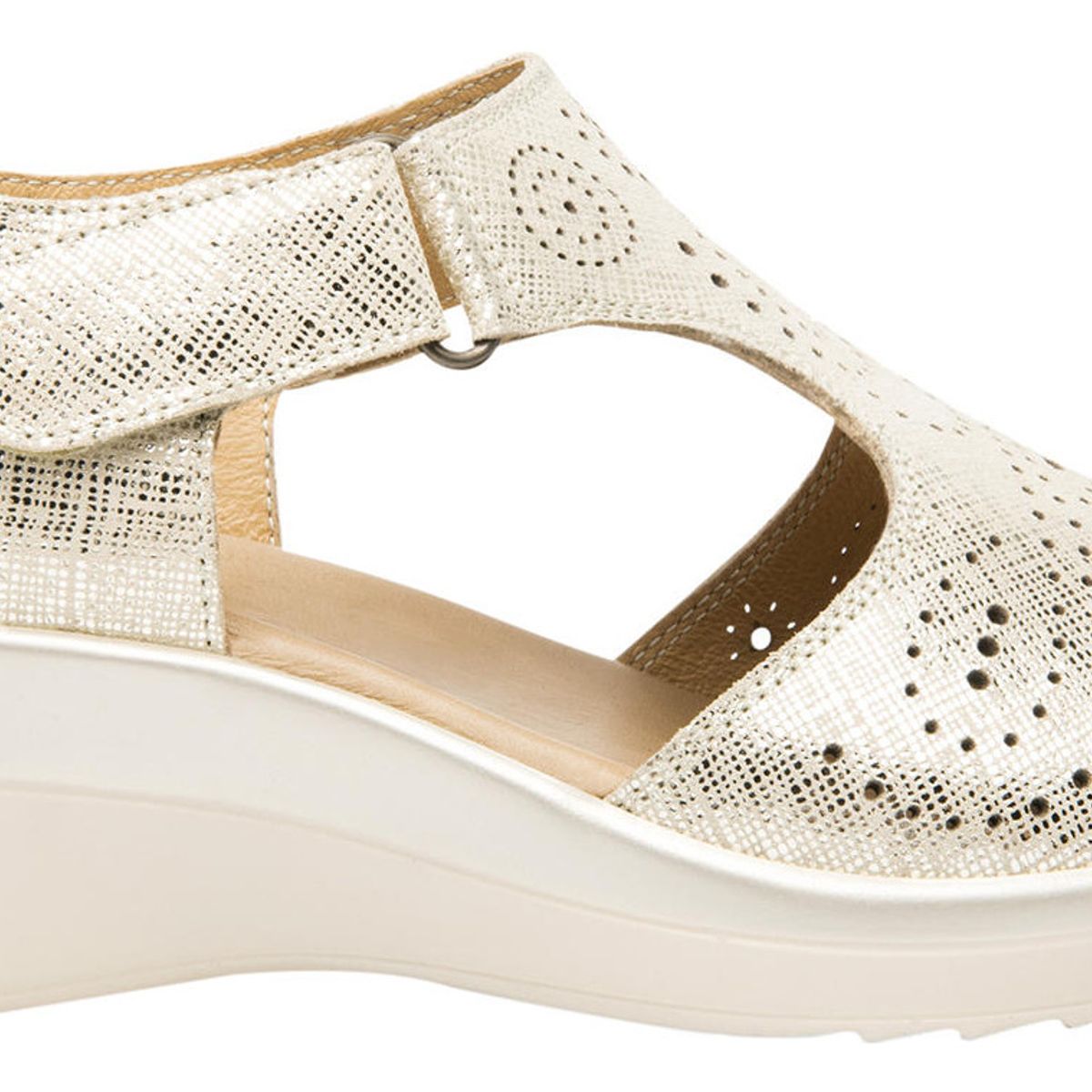 FLEXI - Sandalia Mujer Cuero Amapola Dorado Flexi