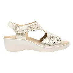 FLEXI - Sandalia Mujer Cuero Amapola Dorado