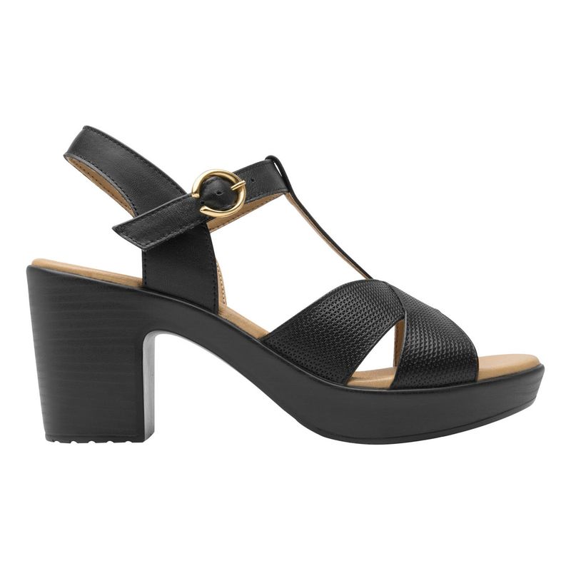 FLEXI - Sandalia Mujer Cuero Lory Negro Flexi