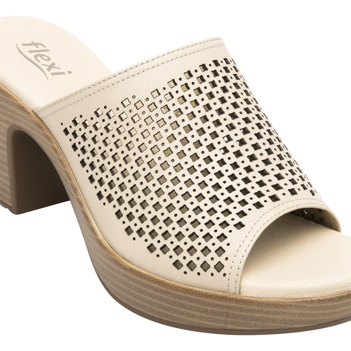 FLEXI - Sandalia Mujer Cuero Lory Beige Flexi