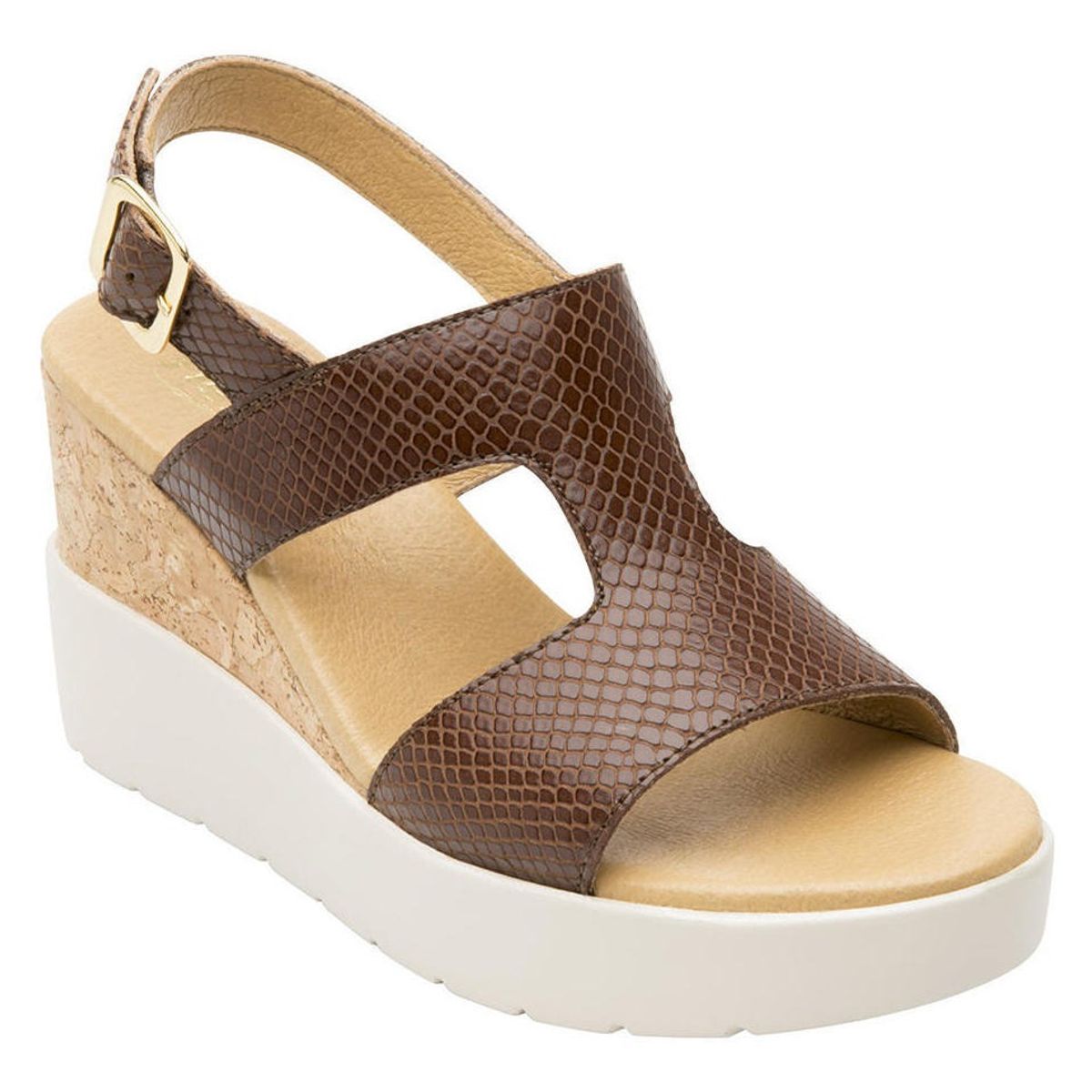 FLEXI - Sandalia mujer Fetuccini 107303 brown Flexi