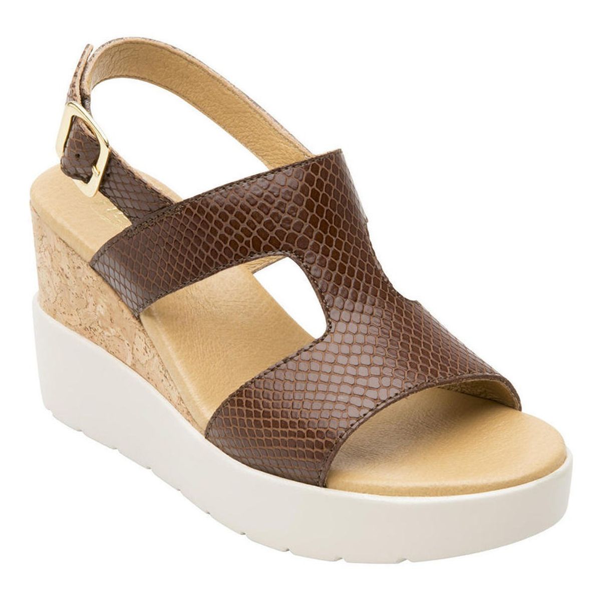 FLEXI - Sandalia mujer Fetuccini 107303 brown Flexi
