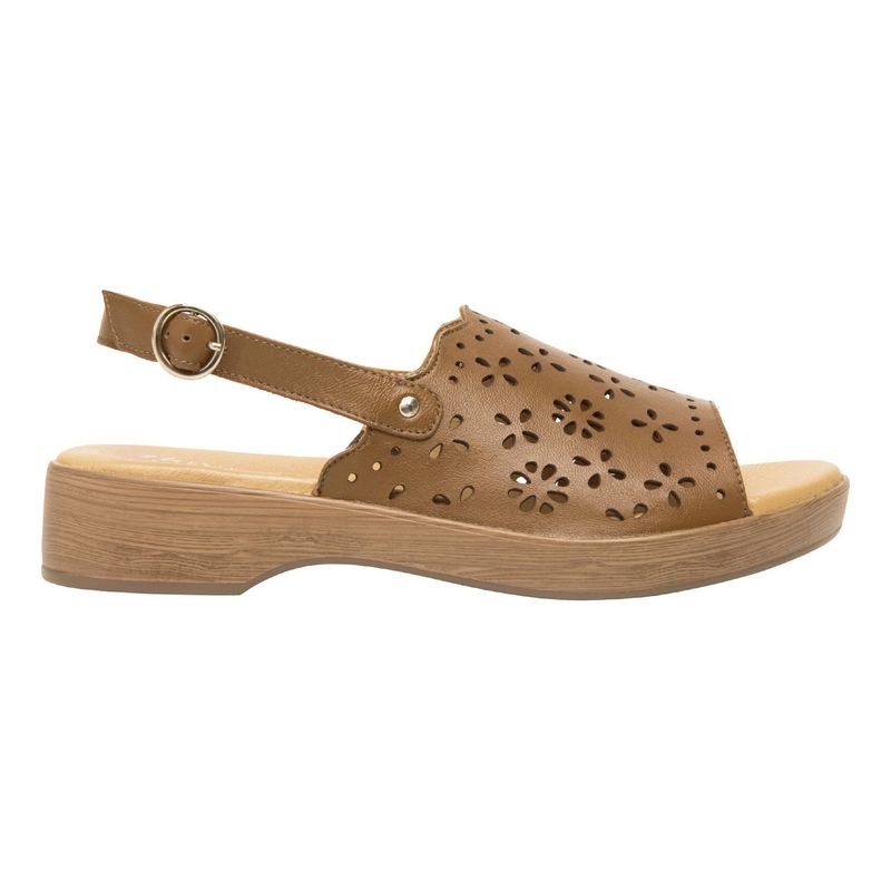 FLEXI - Sandalia Mujer Cuero Doha Café Flexi