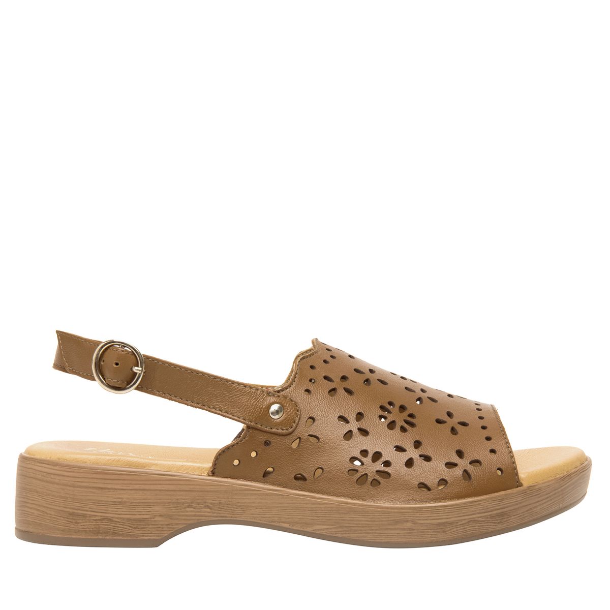 FLEXI - Sandalia Mujer Cuero Doha Café Flexi