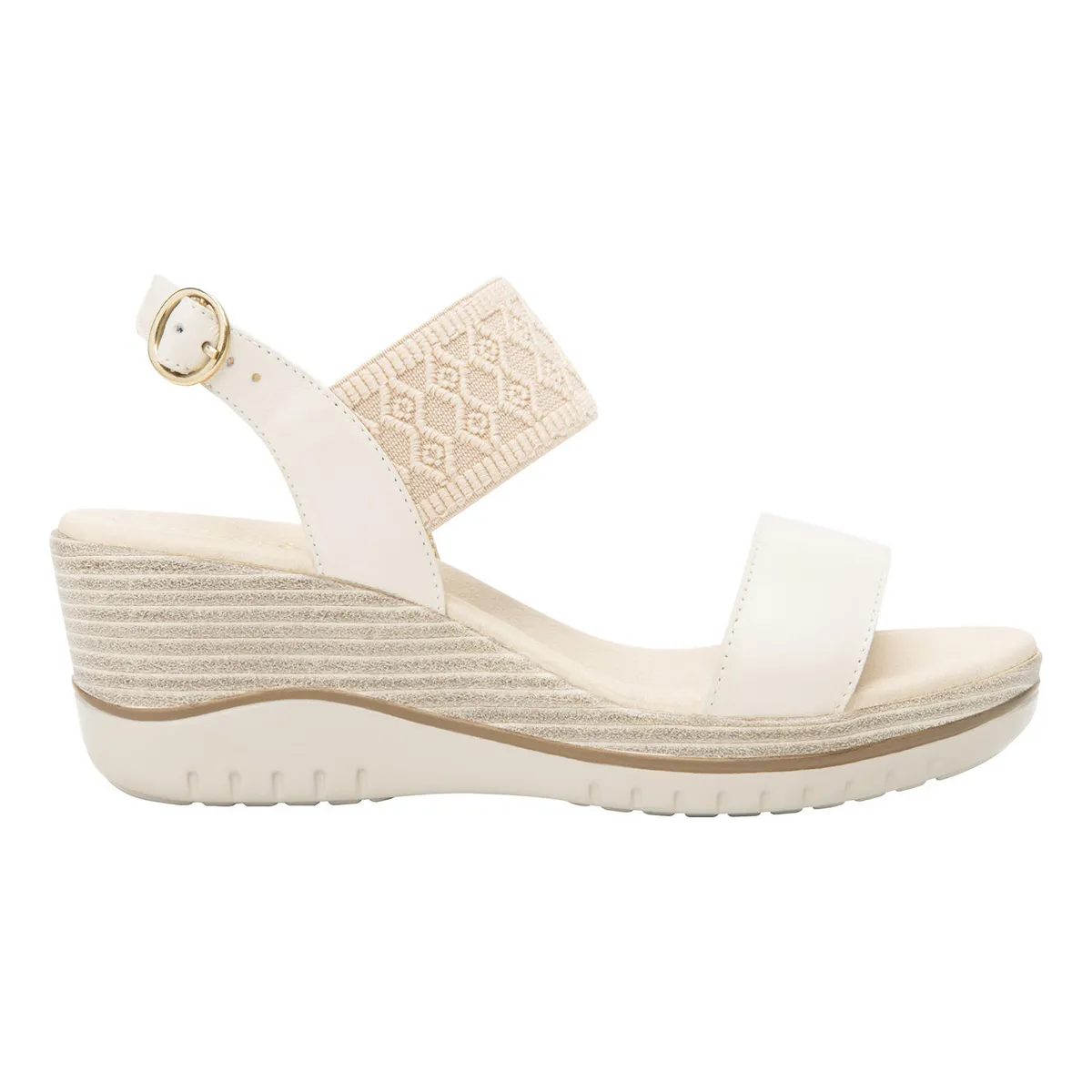 FLEXI - Sandalia Mujer Cuero Emily Blanco Flexi