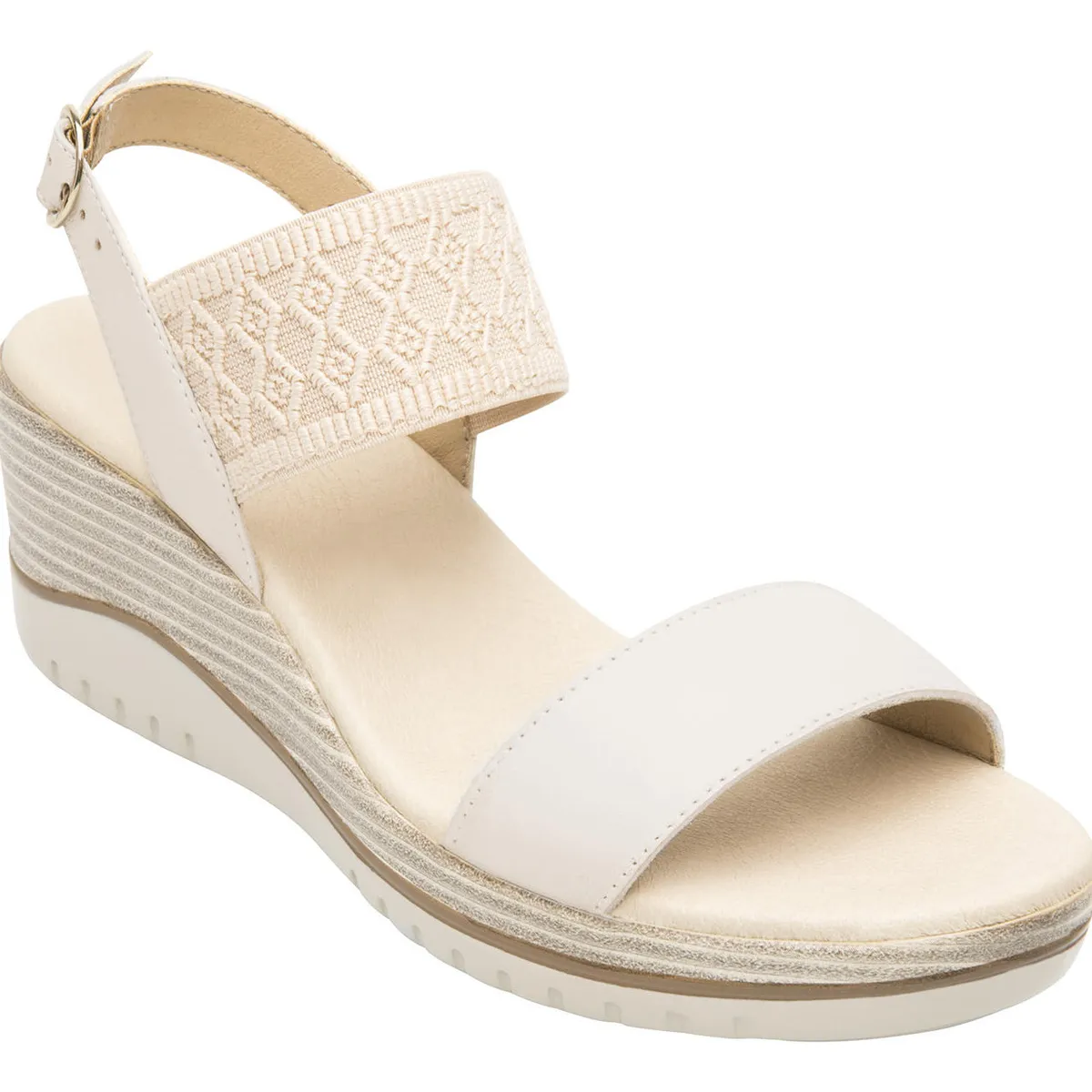 FLEXI - Sandalia Mujer Cuero Emily Blanco Flexi