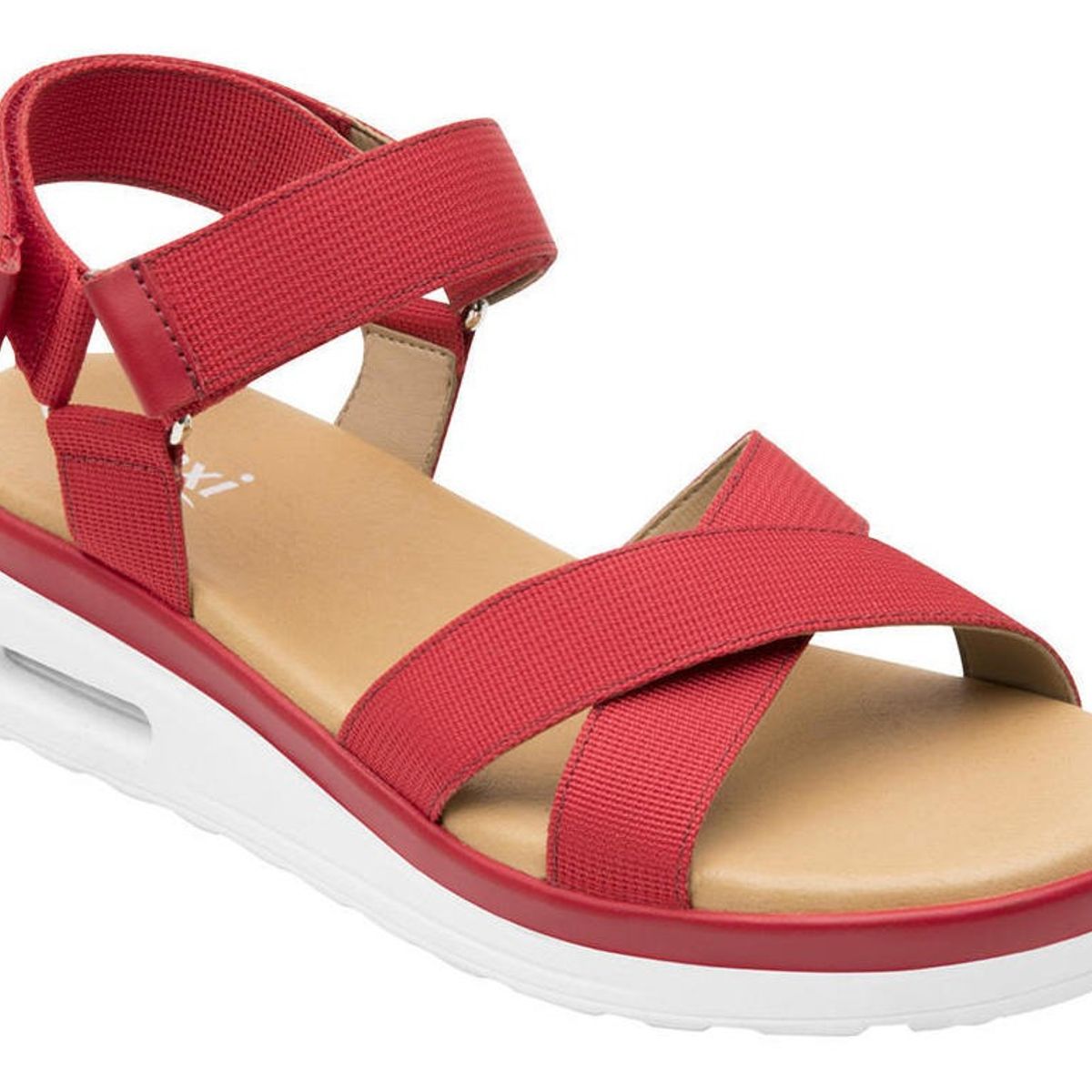 FLEXI - Sandalia mujer amarilis 106513 rojo Flexi