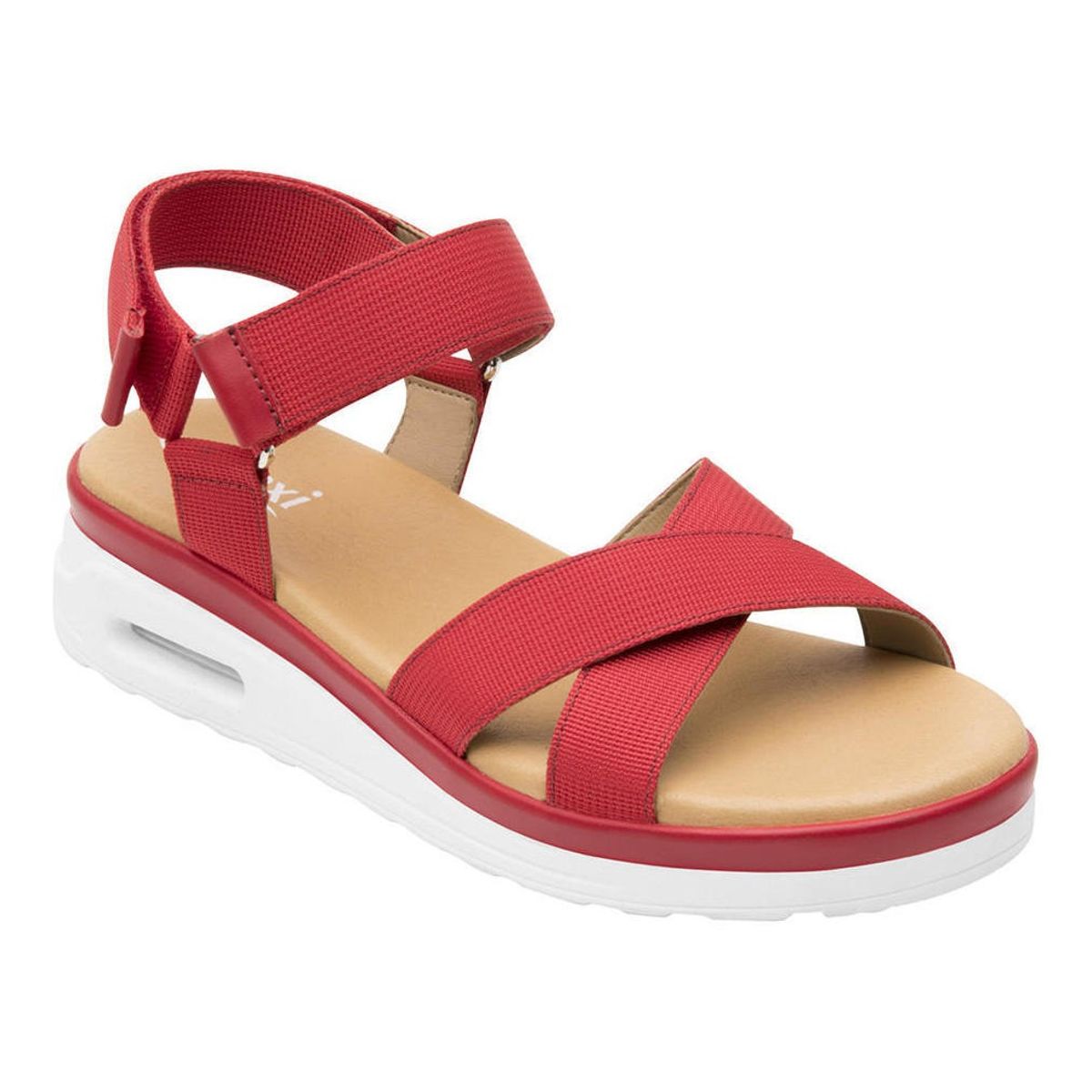 FLEXI - Sandalia mujer amarilis 106513 rojo Flexi