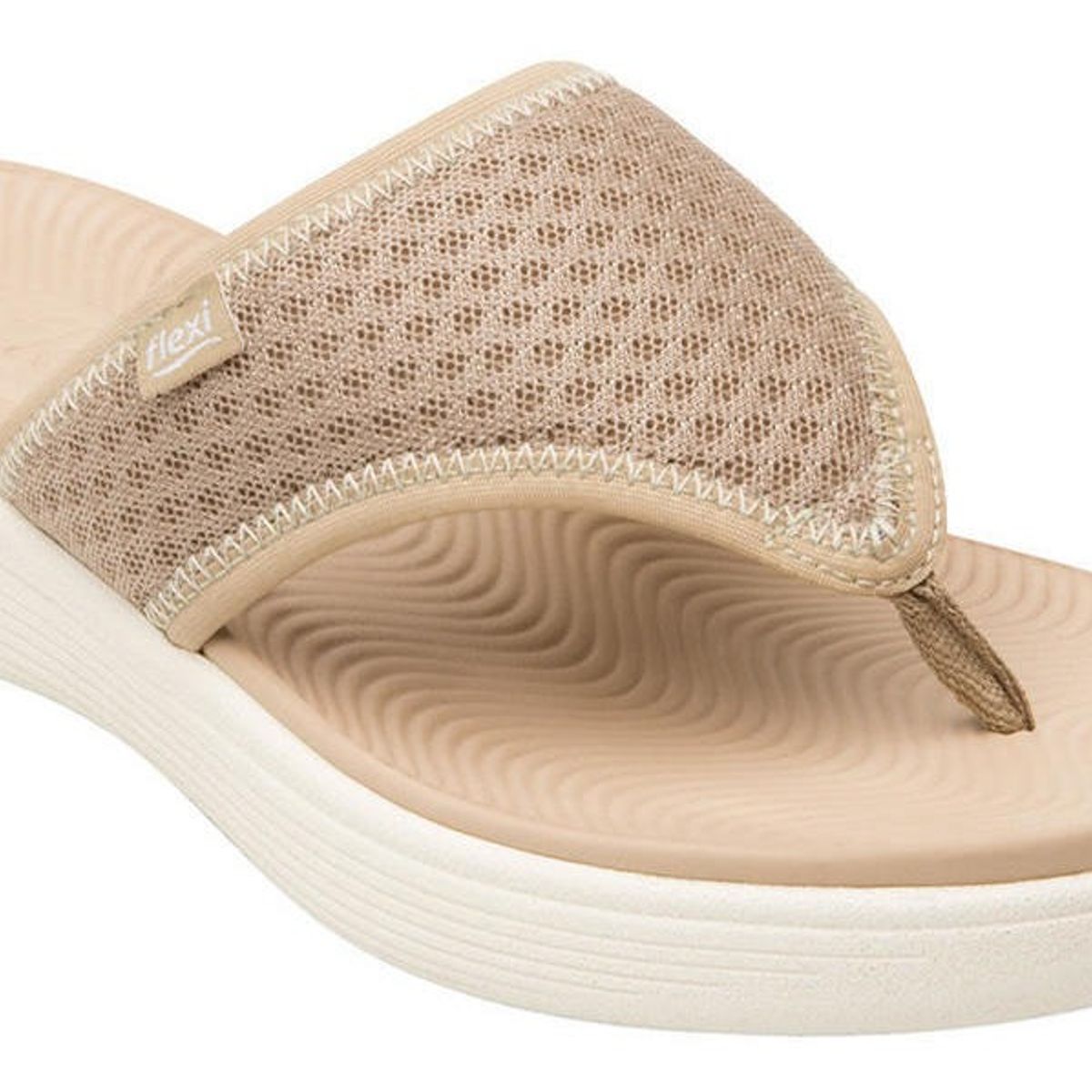 FLEXI - Sandalia mujer delta 114002 beige Flexi