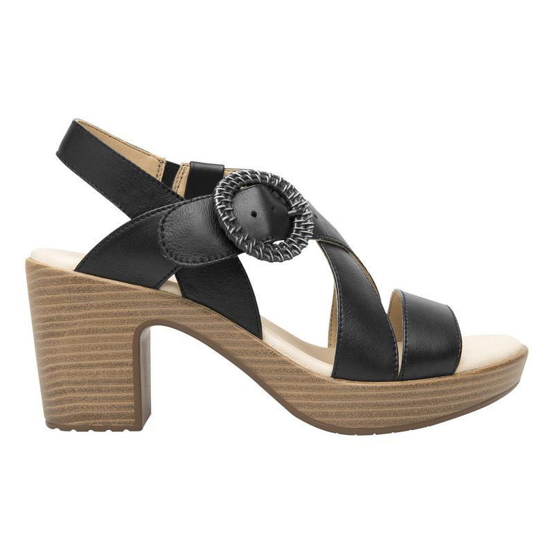FLEXI - Sandalia Mujer Cuero Lory Negro Flexi