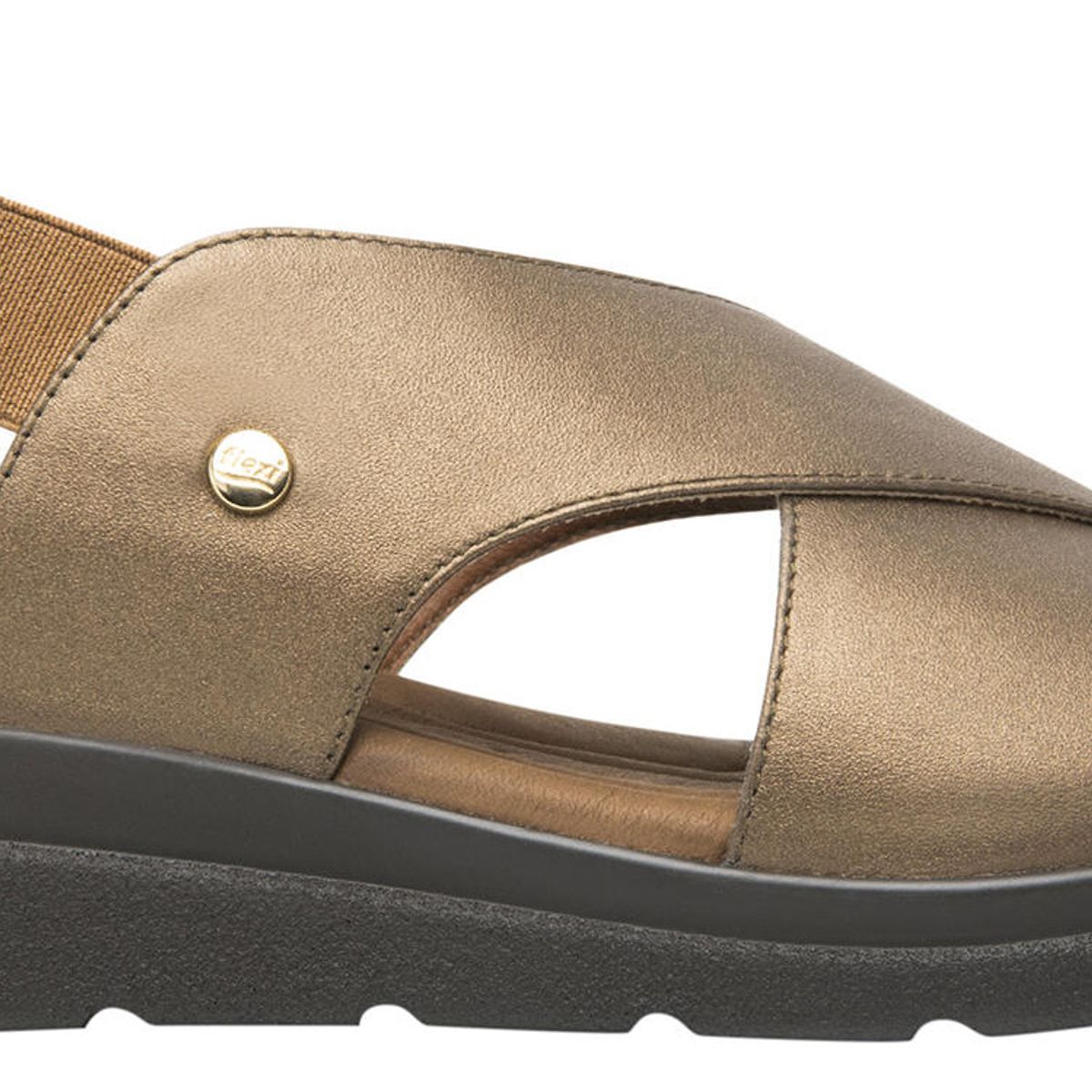 FLEXI - Sandalia Mujer Cuero Dariana Café Flexi