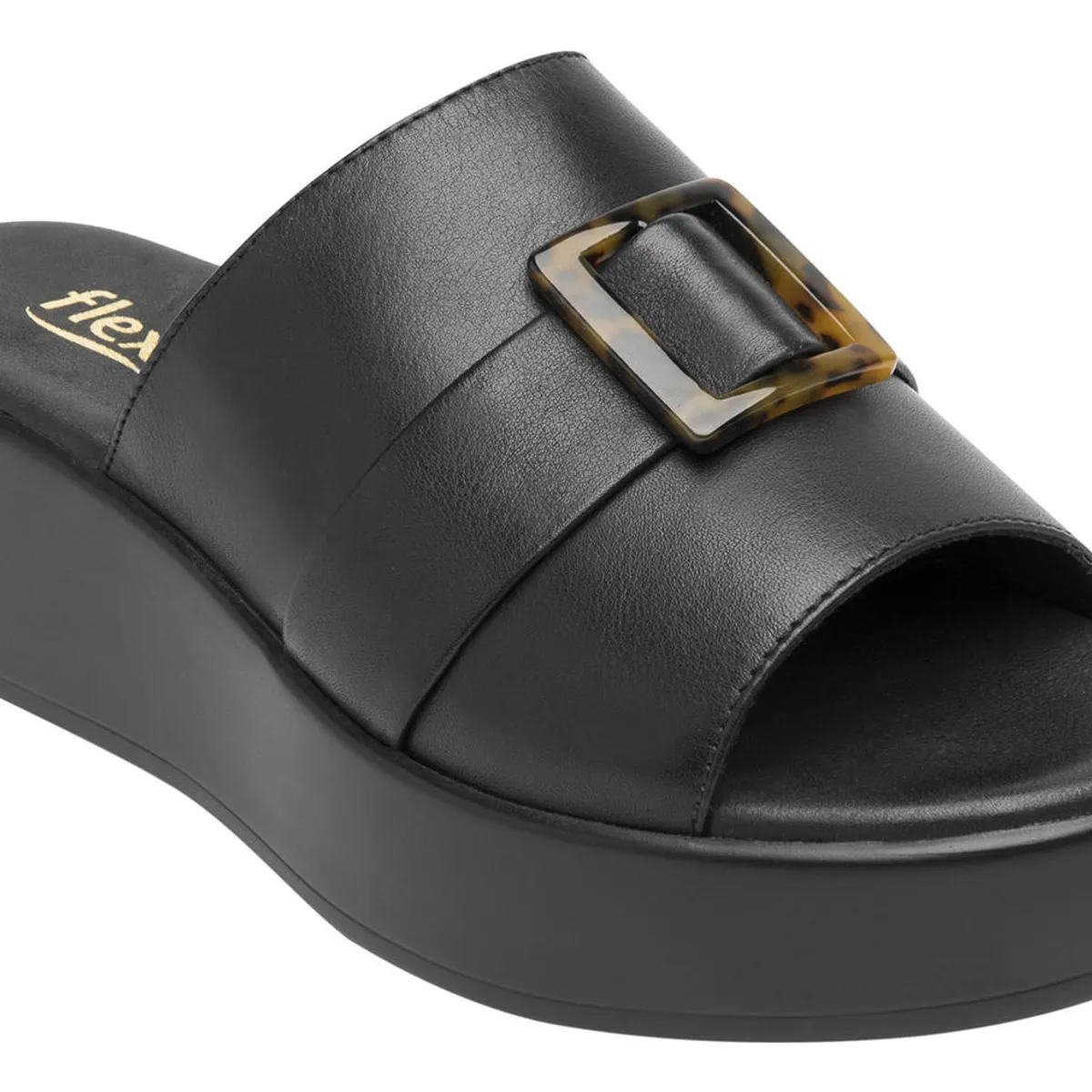 FLEXI - Sandalia Mujer Cuero Xandra Negro Flexi