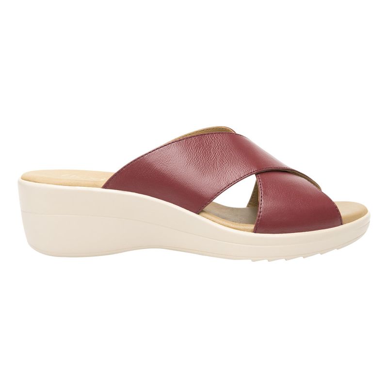 FLEXI - Sandalia Mujer Cuero Amapola Rojo Flexi