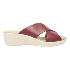 FLEXI - Sandalia Mujer Cuero Amapola Rojo