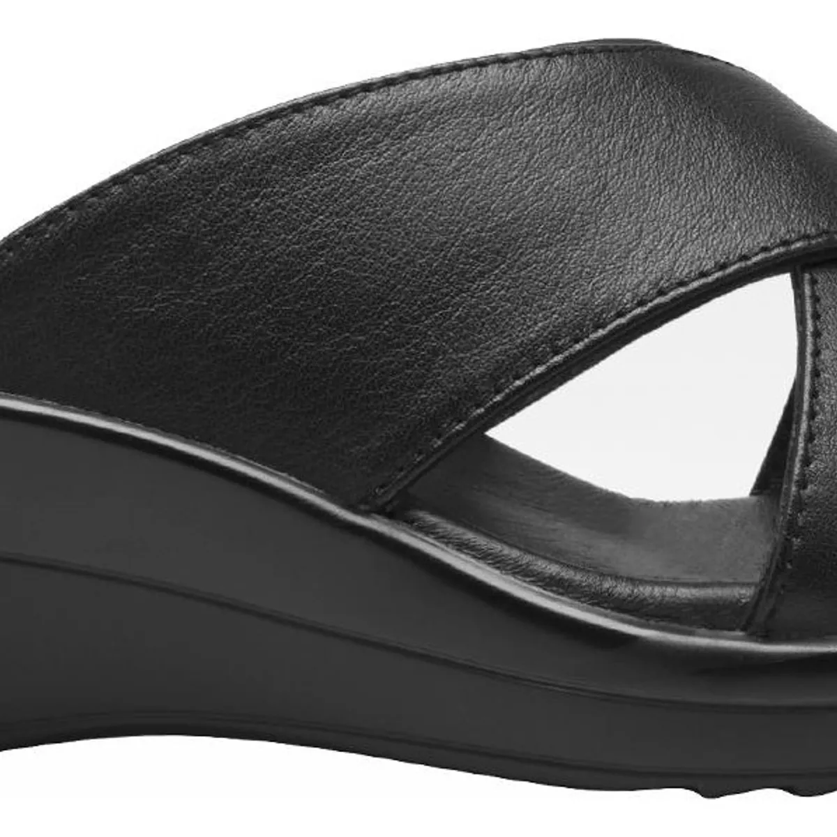 FLEXI - Sandalia Mujer Cuero Amapola Negro Flexi