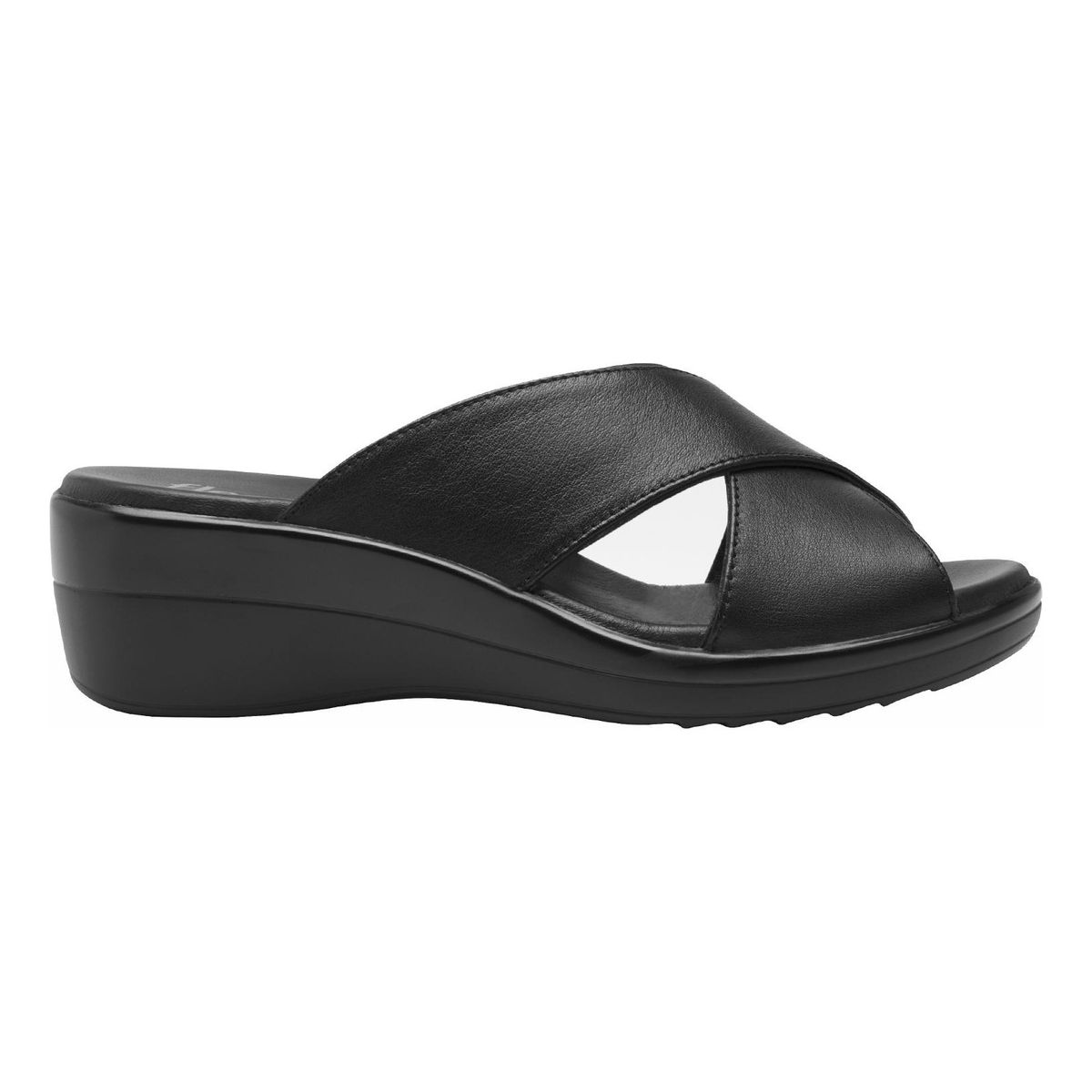 FLEXI - Sandalia Mujer Cuero Amapola Negro Flexi
