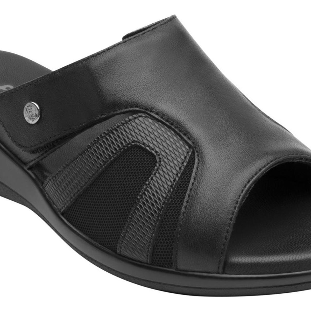 FLEXI - Sandalia Mujer Cuero Gaia Negro Flexi