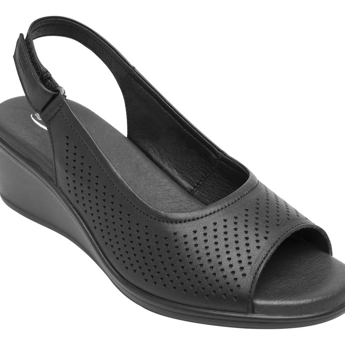 FLEXI - Sandalia Mujer Cuero Zura Negro Flexi