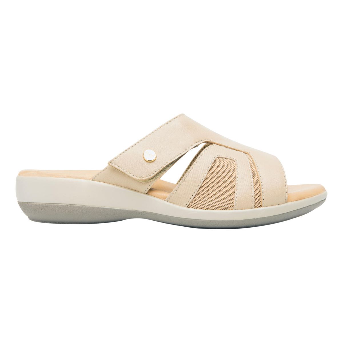 FLEXI - Sandalia Mujer Cuero Gaia Beige Flexi