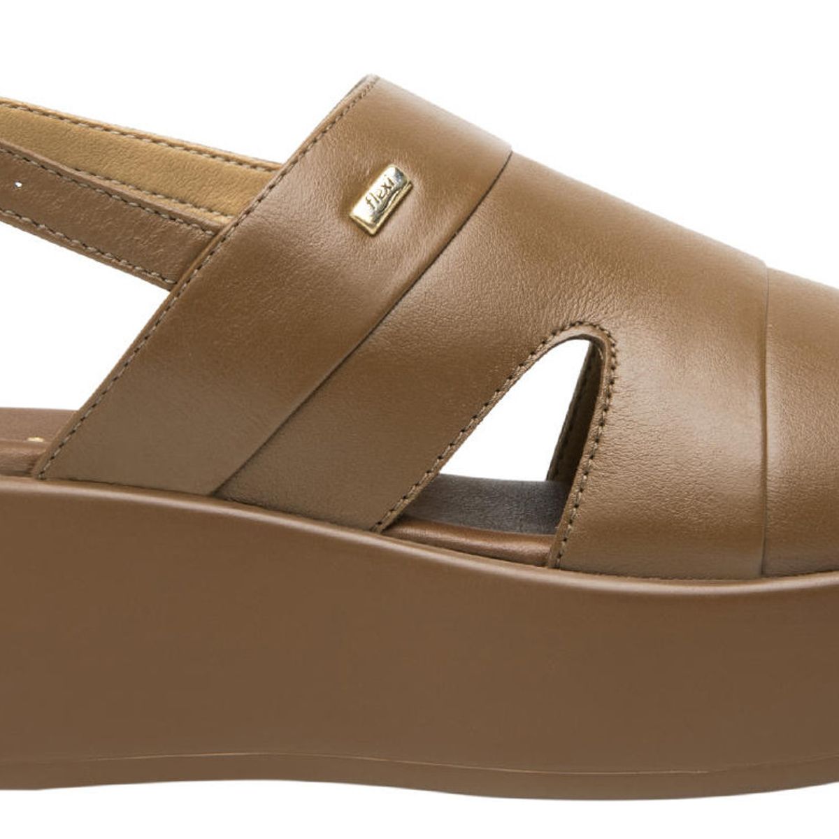 FLEXI - Sandalia Mujer Cuero Xandra Cafe Flexi