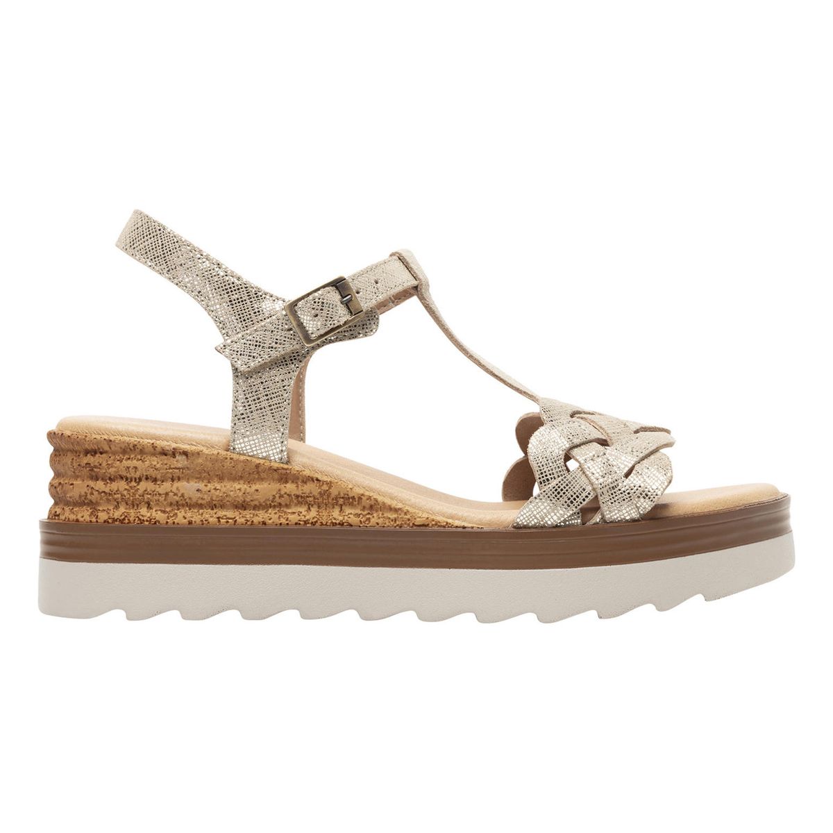 FLEXI - Sandalia Mujer Manaus 127703 Dorada Flexi