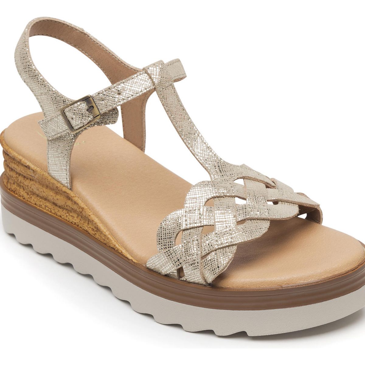 FLEXI - Sandalia Mujer Manaus 127703 Dorada Flexi