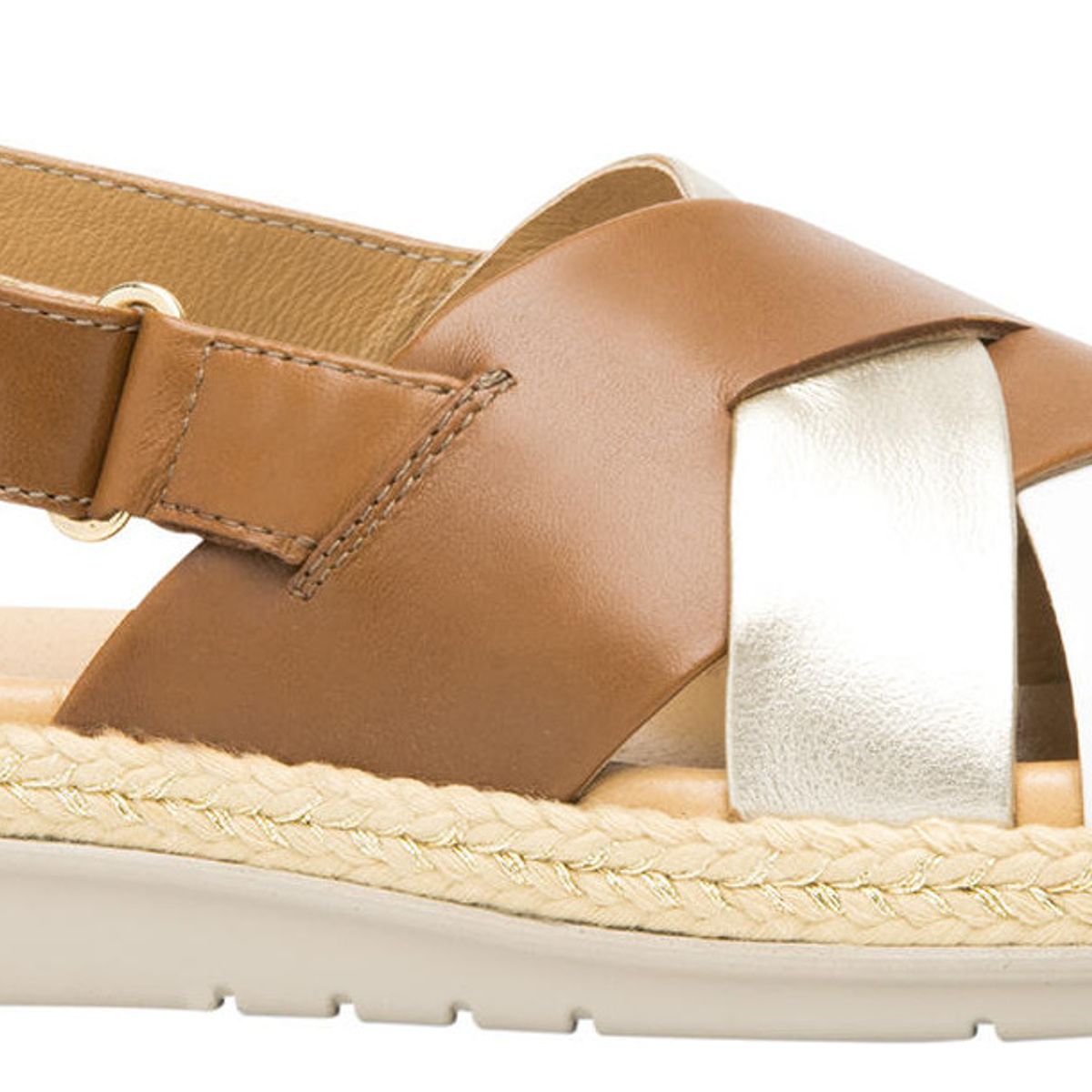 FLEXI - Sandalia Mujer Cuero Peonia Café Flexi