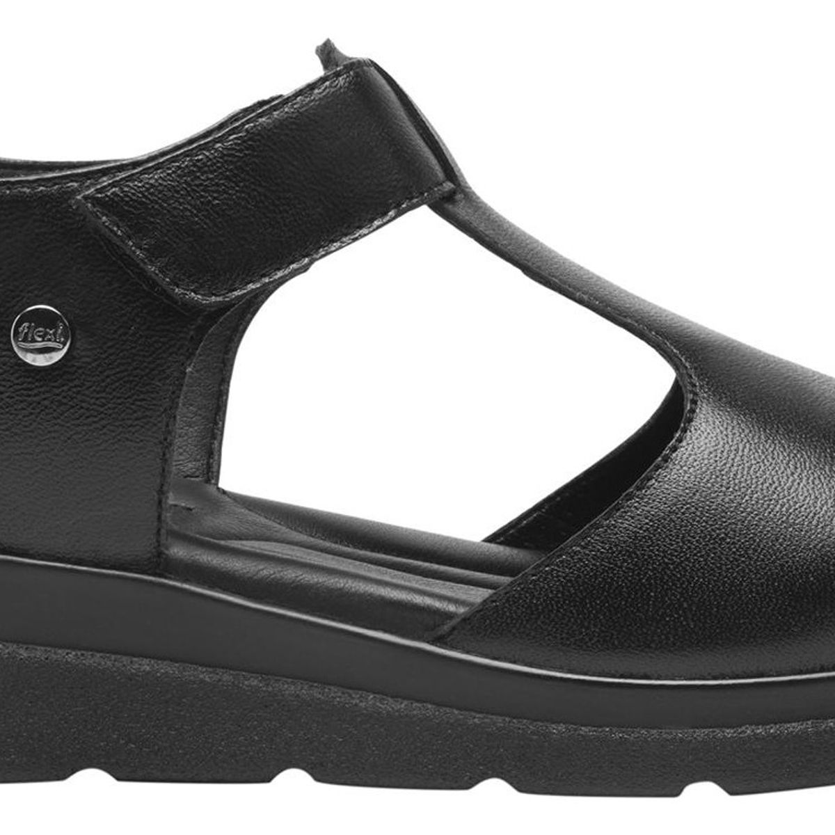 FLEXI - Sandalia Mujer Cuero Dariana Negro Flexi