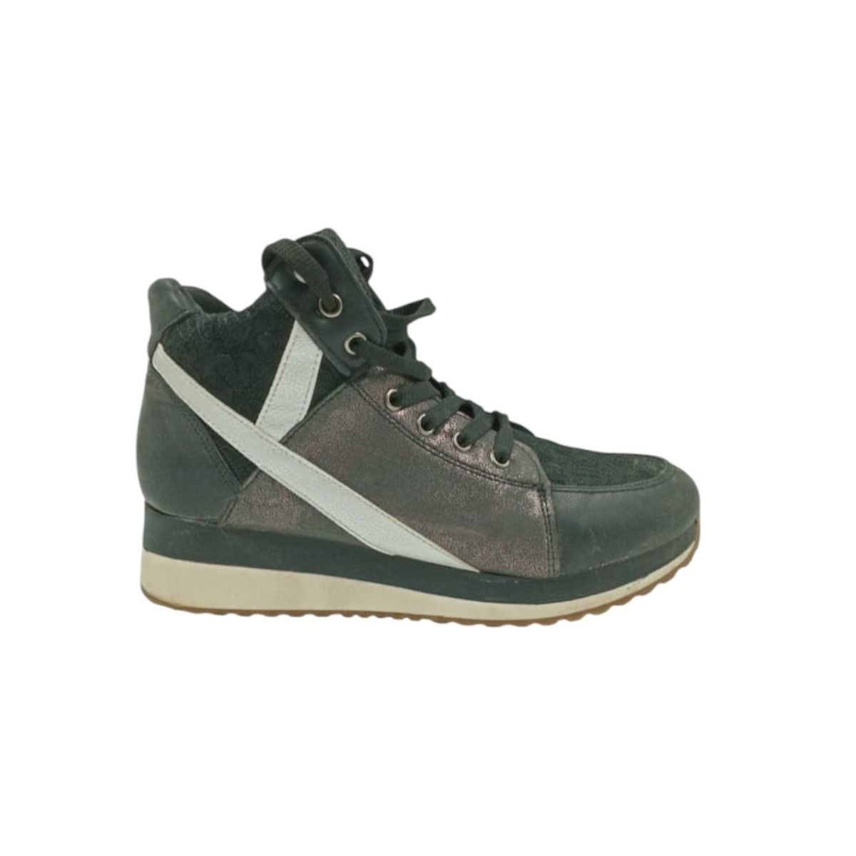 HERIEL - Zapatilla Negra Caña Mujer