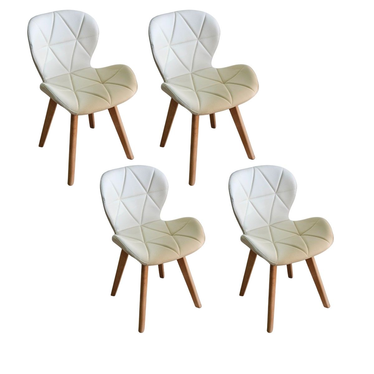 CORI CORI - Pack 4 Sillas Mariposa Wood Beige