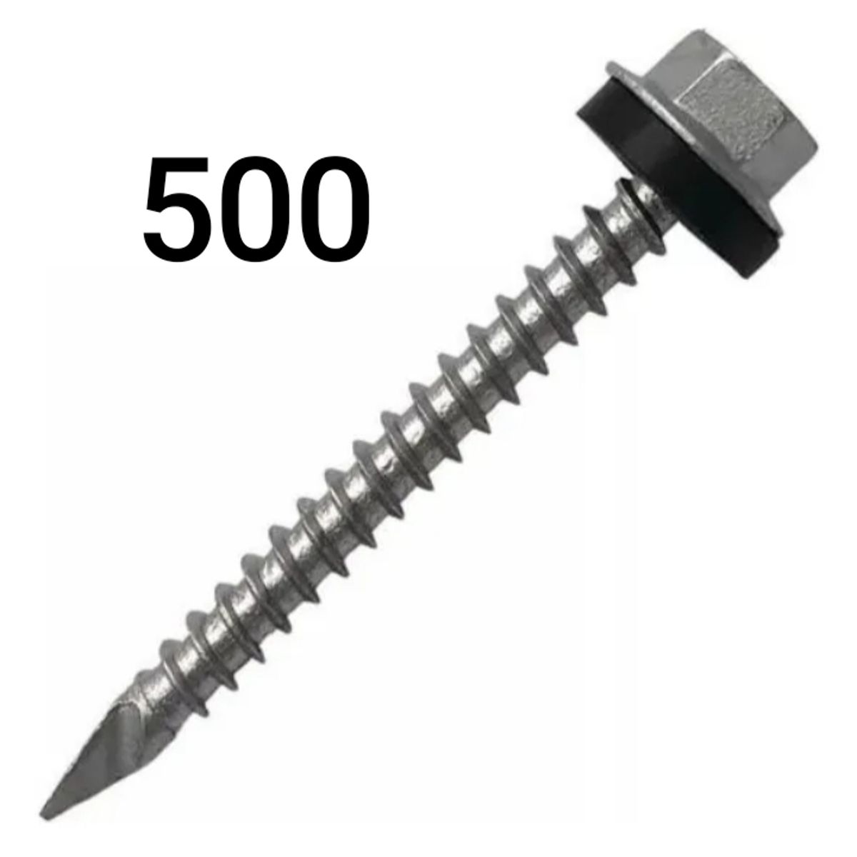 GENERICO - Tornillo Hex Autoperforante Punta Espada 10x1 1/2 500 Unds