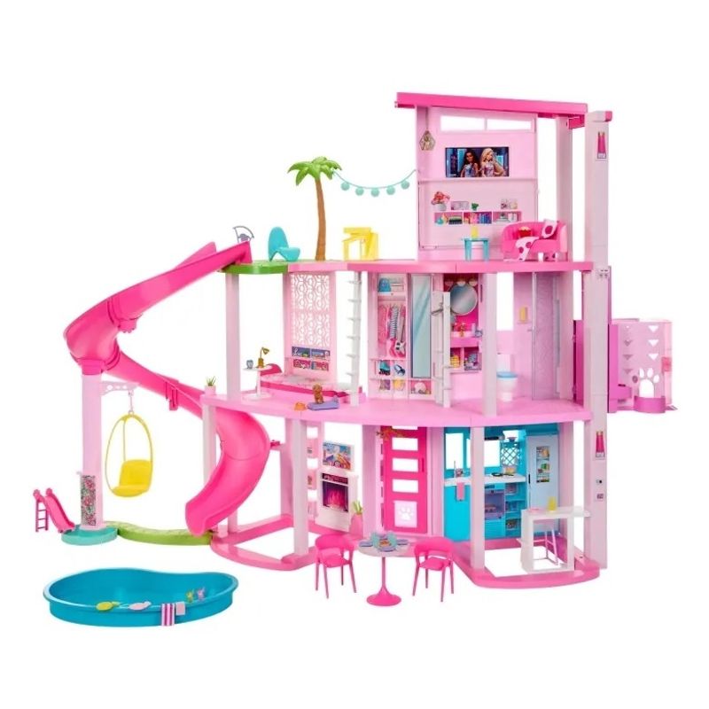 BARBIE - Nueva Casa De Los Sueños Accesorios Con Ascensor Y Piscinas Barbie