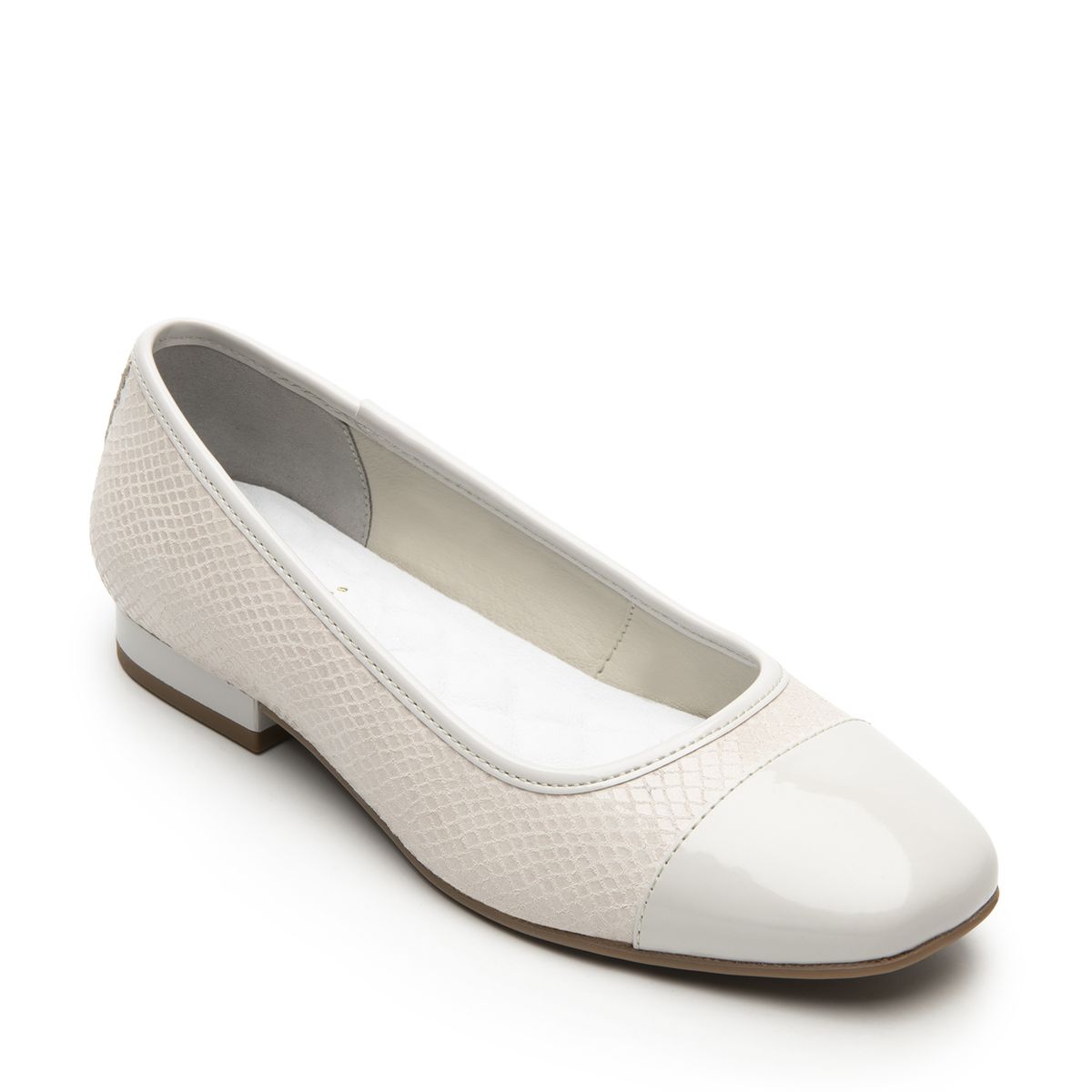 FLEXI - Ballerina Mujer Cuero Kirsten 119903 Blanco Flexi