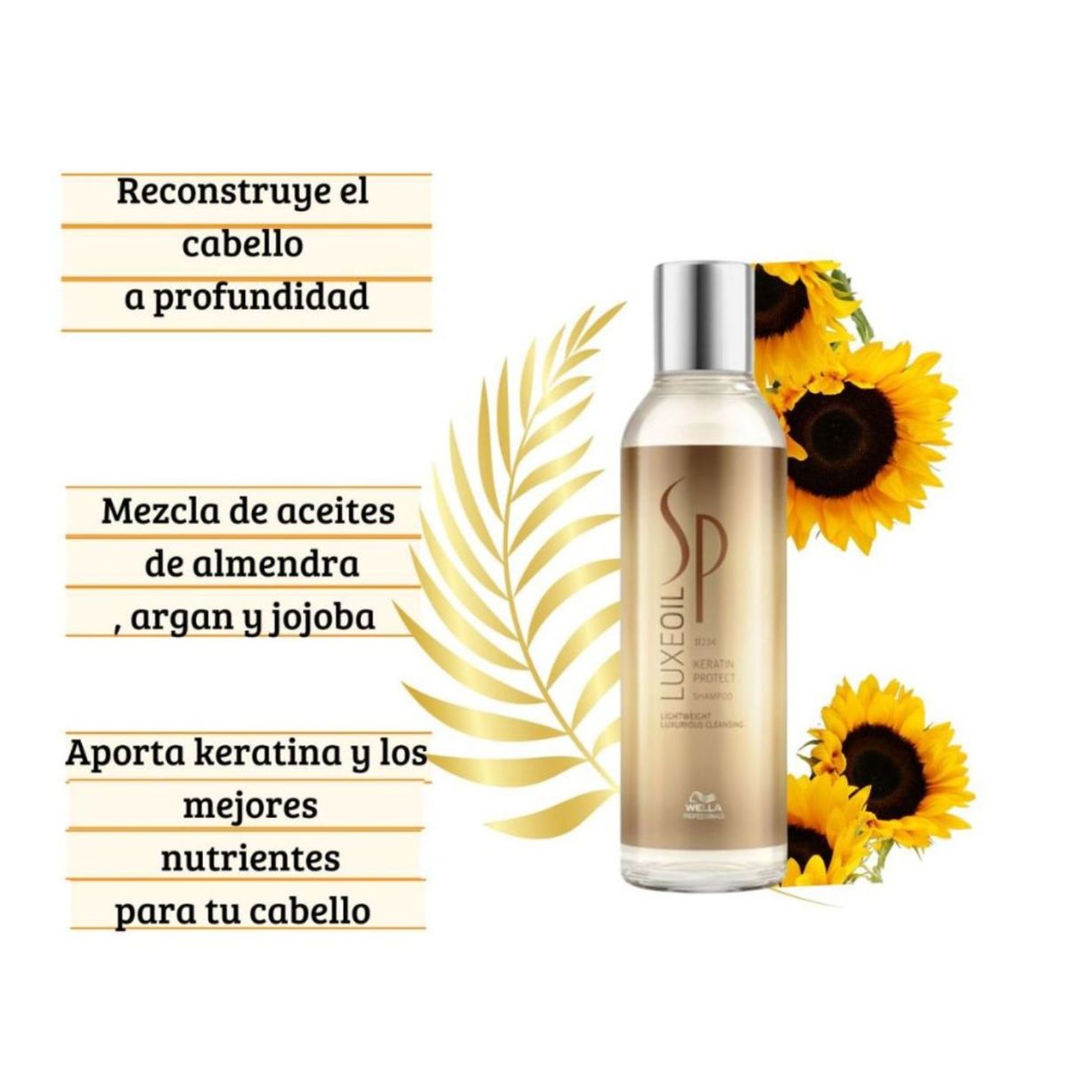 WELLA - Shampoo Wella Sp Luxe Oil Keratin Protect 200ml Protección de Keratina Protege