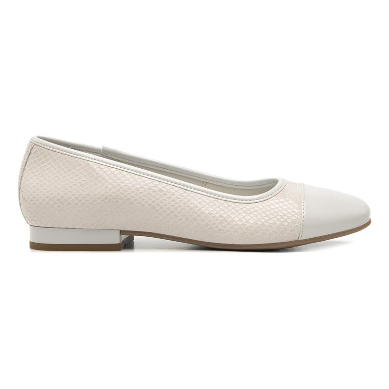 FLEXI - Ballerina Mujer Cuero Kirsten 119903 Blanco Flexi