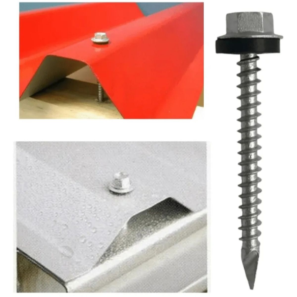 GENERICO - Tornillo Hex Autoperforante Punta Espada 10x1 100 Unds