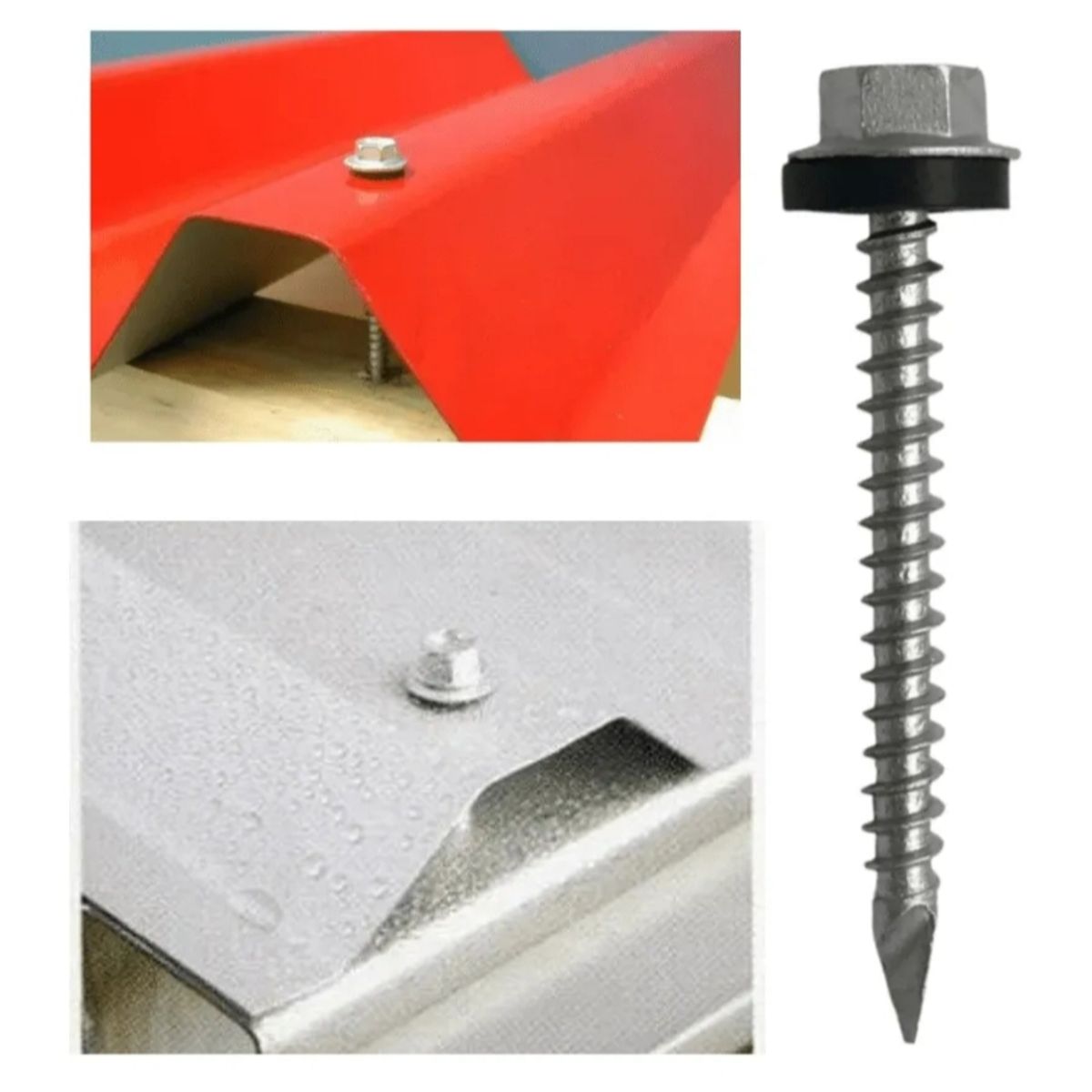 GENERICO - Tornillo Hex Autoperforante Punta Espada 10x1 100 Unds