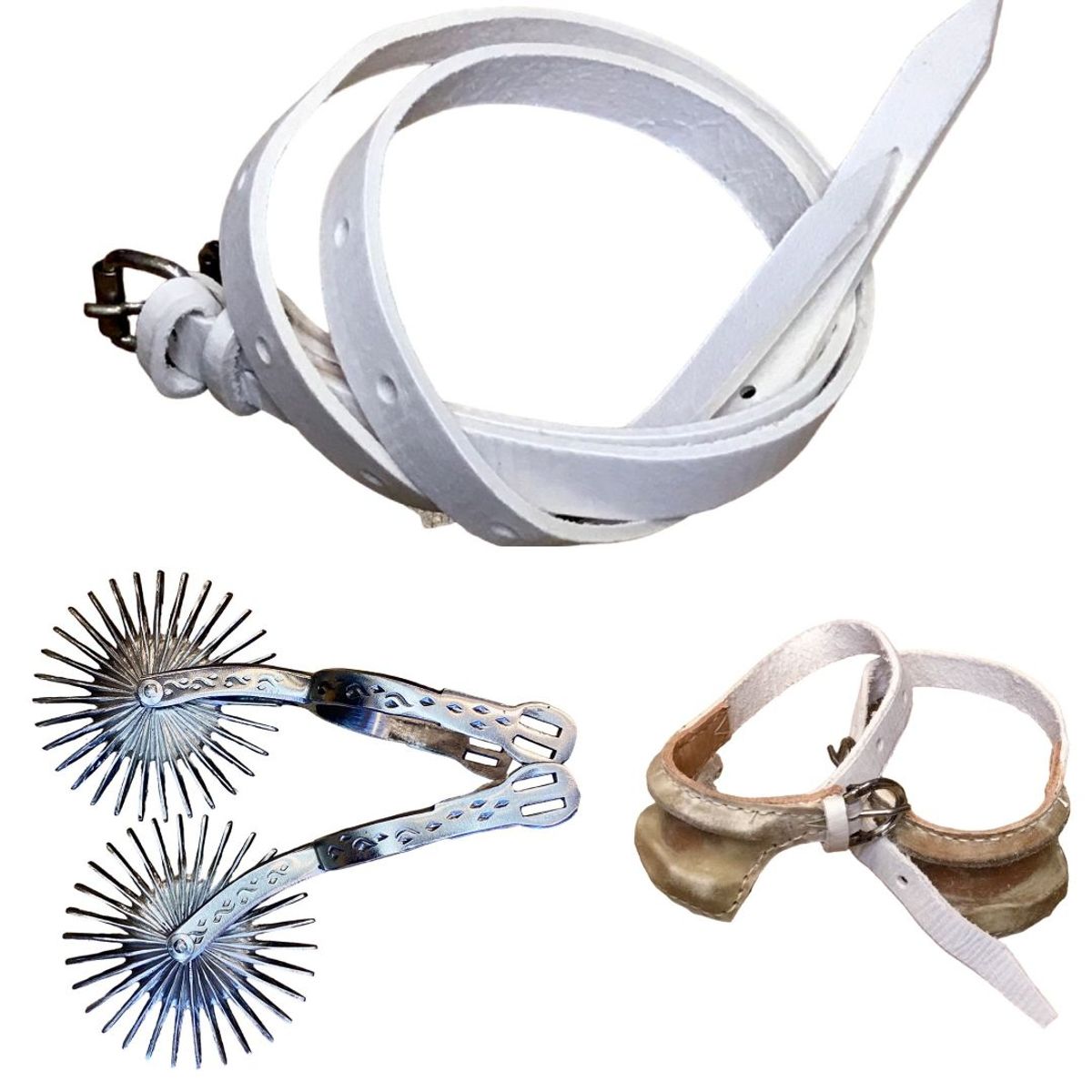 GENERICO - Espuela Folclórica Nº 4 + Taloneras y piales Acero