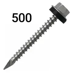 GENERICO - Tornillo Hex Autoperforante Punta Espada 10x1 500 Unds