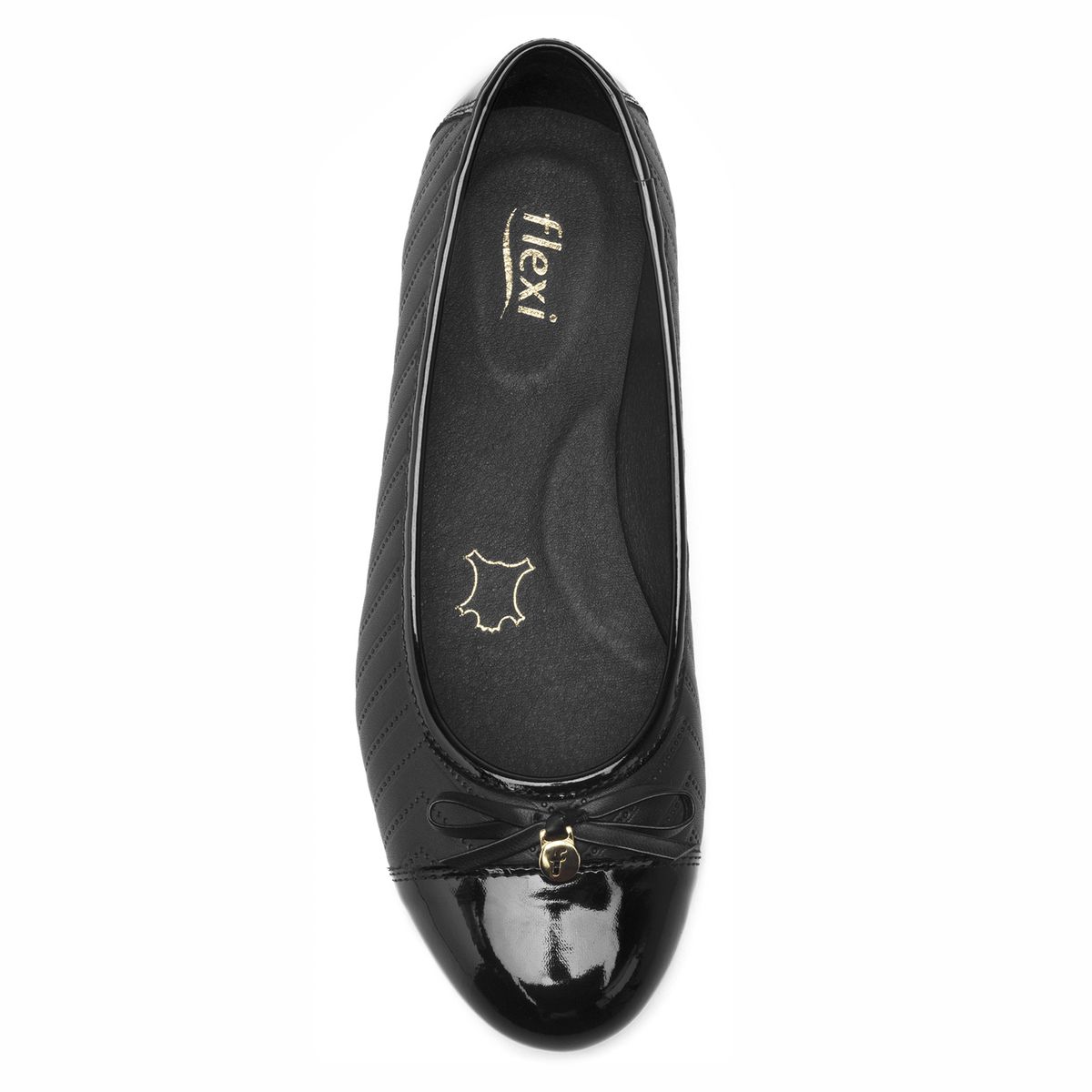 FLEXI - Ballerina Mujer Marie Negro Flexi