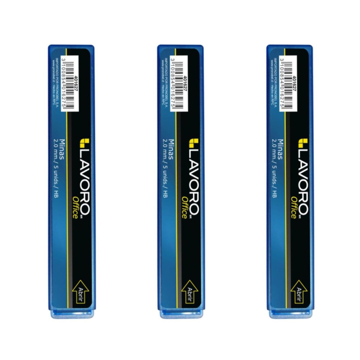 LAVORO - Pack 2 Tubos Minas 2.0mm Hb 5 Unid Lavoro