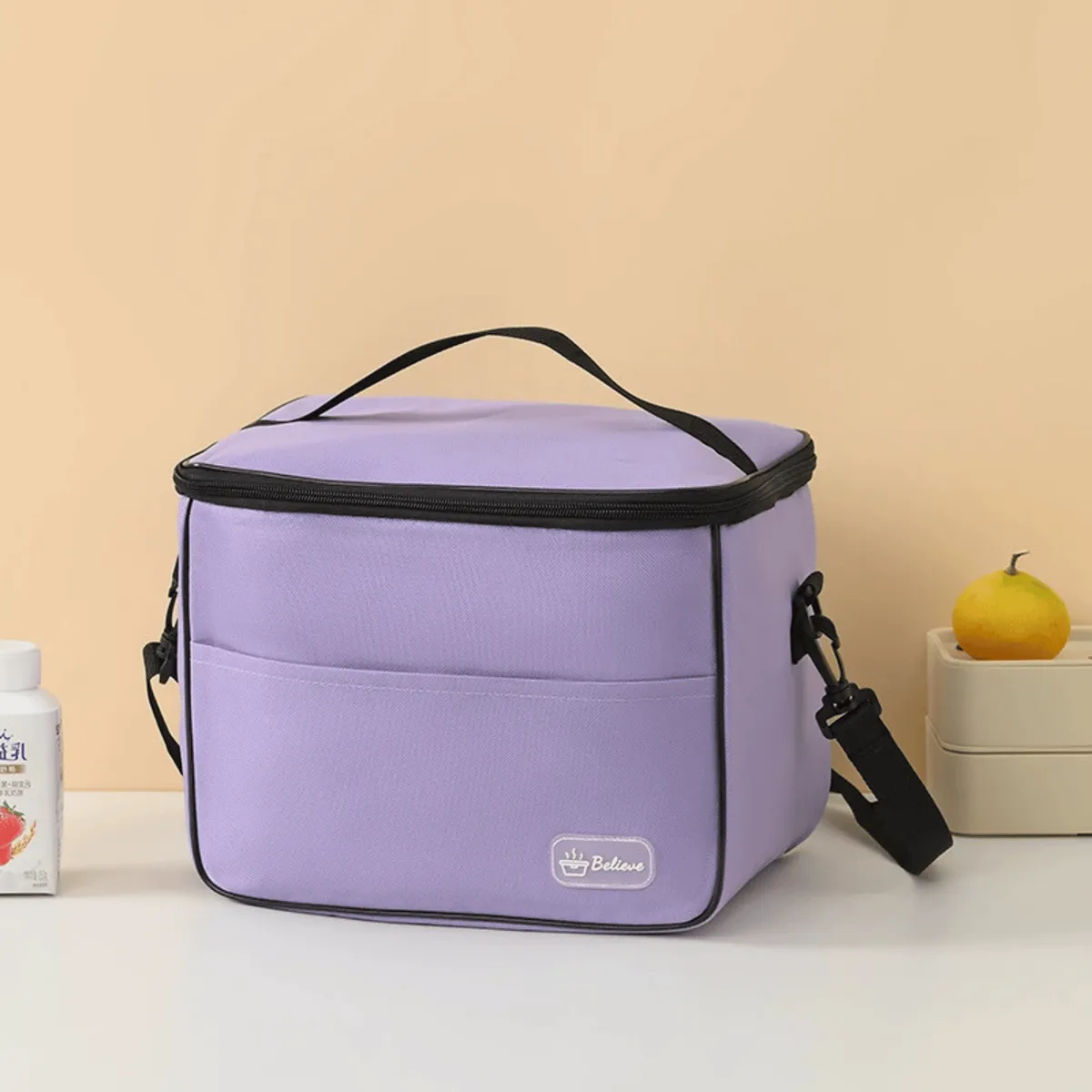 HOMESTAR - Lonchera Térmica Pupura 30x20x23 cm