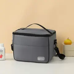 HOMESTAR - Lonchera Térmica Gris 30x20x23 cm