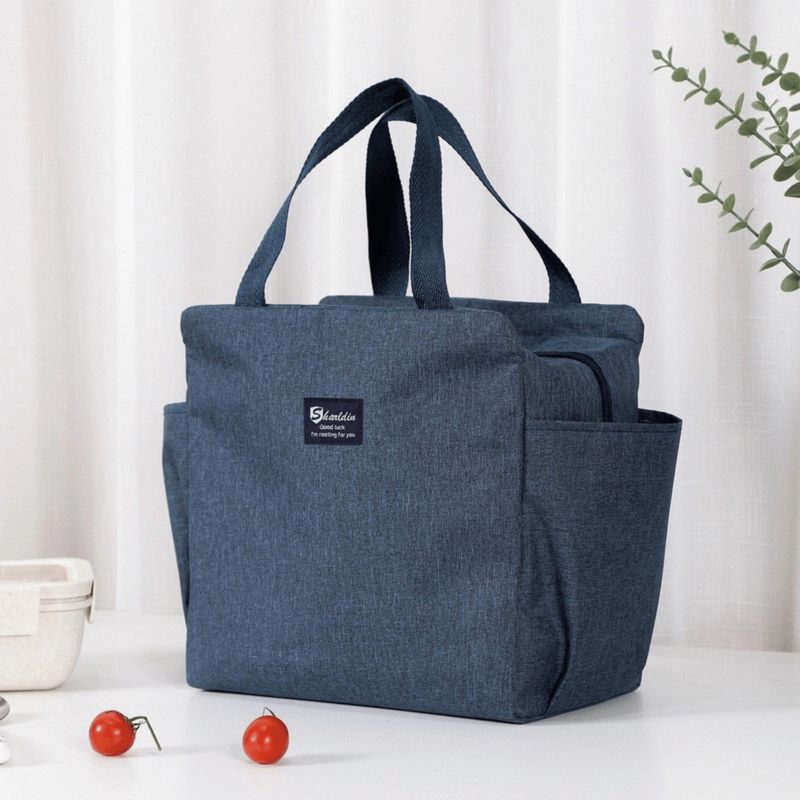 HOMESTAR - Lonchera Tote Térmica Azul 25x15x25 cm