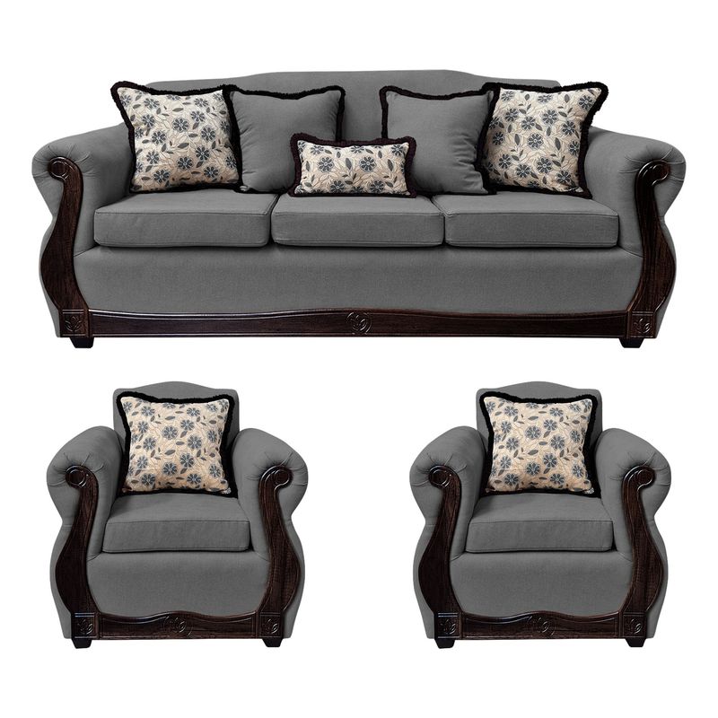 AMERICA DECORA - Living 4-1-1 Gran Santi Chenille Gris