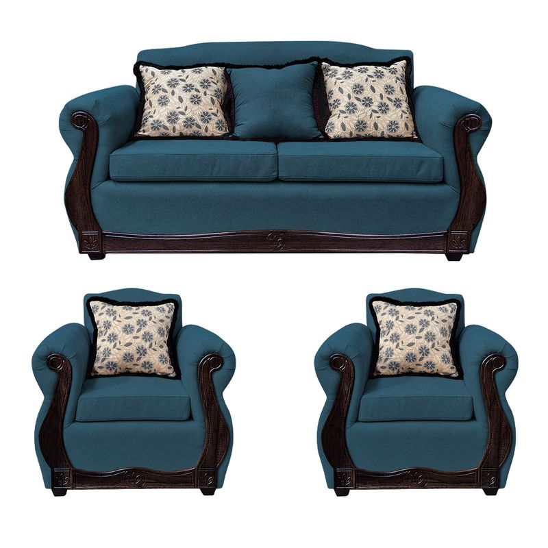 AMERICA DECORA - Living 3-1-1 Gran Santi Chenille Azul