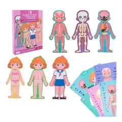 GENERICO - Rompecabezas Del Cuerpo Humano Niña Didactico